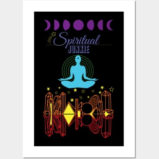 Spiritual Junkie Meditation Chakra Colors Lightworker Posters and Art